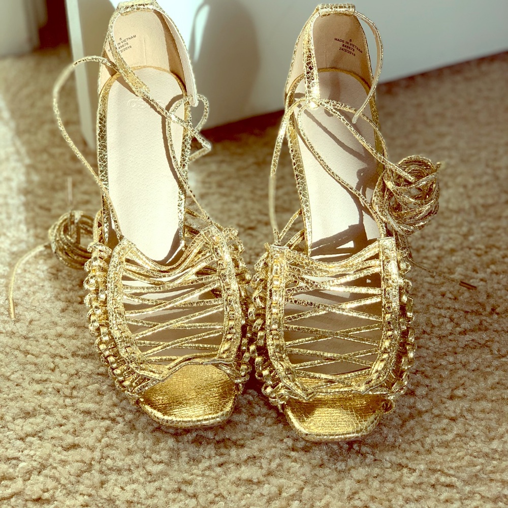 Asos Gold Gladiator Stiletto